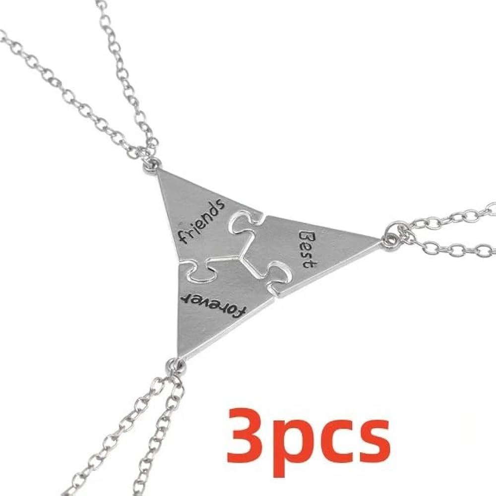 RIFINY 3WAY NECKLACE Lサイズ 65cm Amazon.com: 925 Sterling Silver 3Pcs Friendship Necklaces